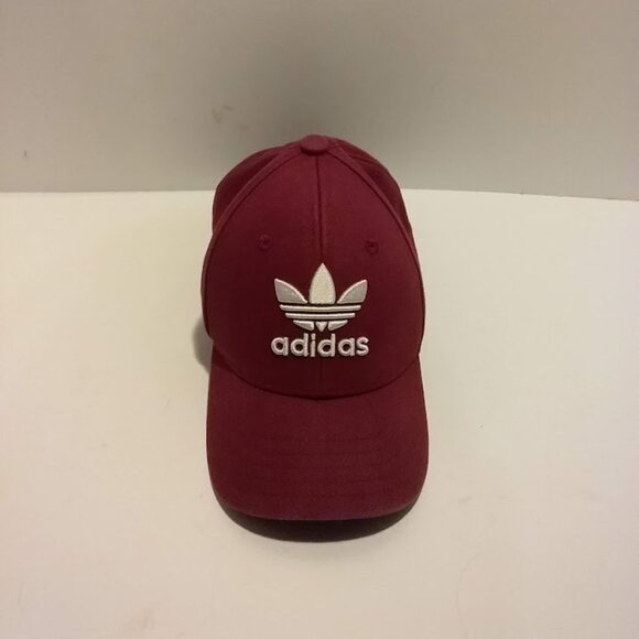 Boy's Youth Fit Adidas Originals Relaxed Trefoil Red Hat Adjustable - Picture 1 of 6